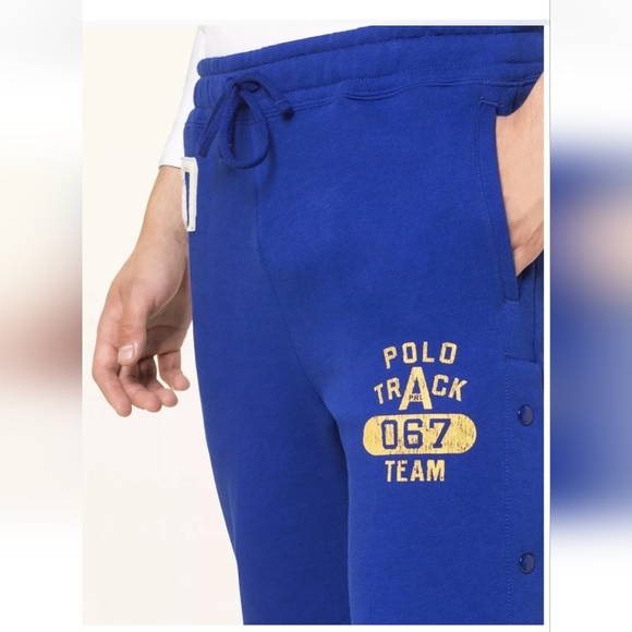 Polo Ralph Lauren Men's XXL Blue Sweatpants Tear Away Joggers Track Logo NWT - Picture 3 of 16